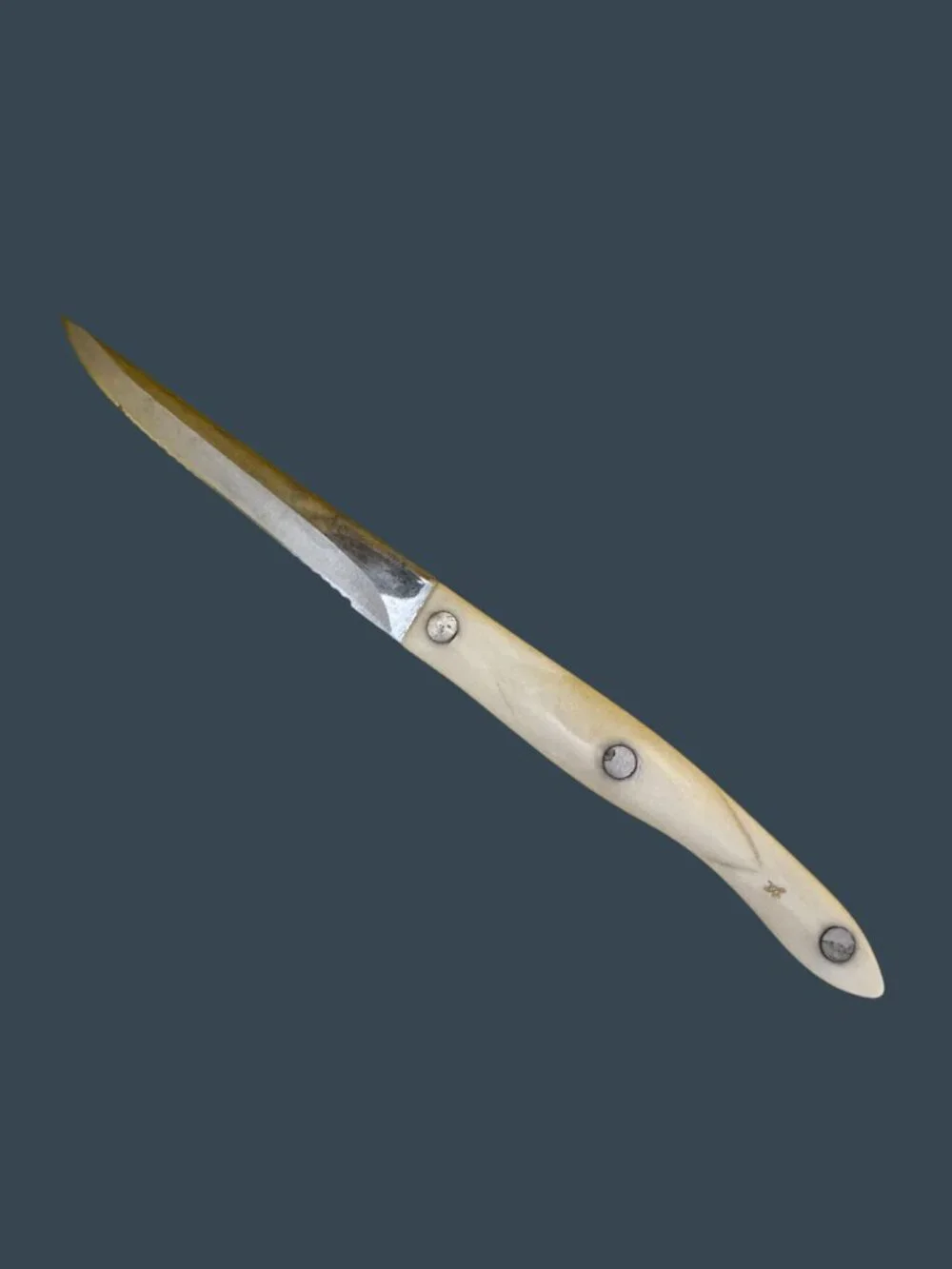 Cutco Knife 1721 JD Serrated White Handle Stainless Steel